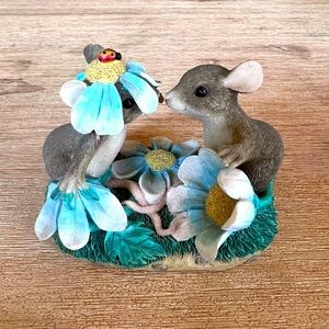 Fitz And Floyd Charming Tails “Our Love Has Blossomed” 84/103 Handcrafted